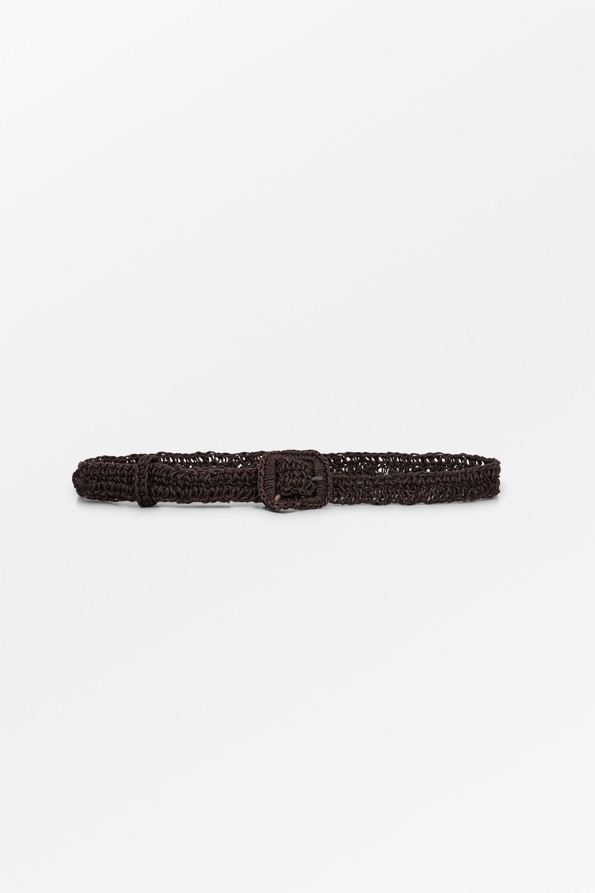 Skall Studio Carlie straw belt Belt Dark brown